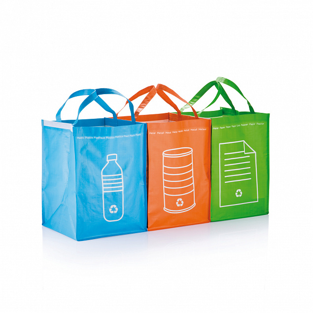 3 сумки для сортировки мусора с логотипом в Нефтекамске заказать по выгодной цене в кибермаркете AvroraStore