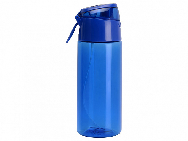 Спортивная бутылка с пульверизатором Spray, 600мл, Waterline, синий с логотипом в Нефтекамске заказать по выгодной цене в кибермаркете AvroraStore