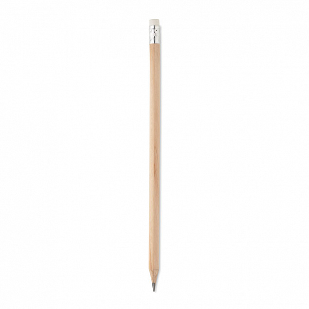 Натуральный карандаш с ластиком с логотипом в Нефтекамске заказать по выгодной цене в кибермаркете AvroraStore