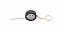 Брелок рулетка, черный с логотипом в Нефтекамске заказать по выгодной цене в кибермаркете AvroraStore