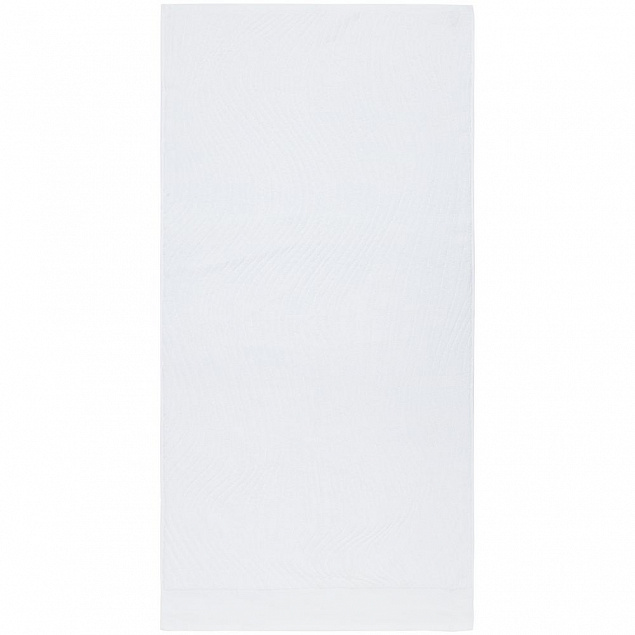 Полотенце New Wave, большое, белое с логотипом в Нефтекамске заказать по выгодной цене в кибермаркете AvroraStore