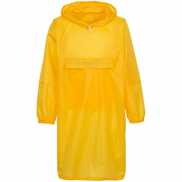 Дождевик-анорак Alatau, желтый с логотипом в Нефтекамске заказать по выгодной цене в кибермаркете AvroraStore