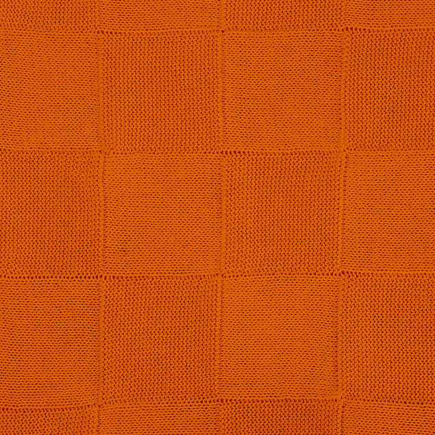 Плед Cella вязаный, оранжевый (без подарочной коробки) с логотипом в Нефтекамске заказать по выгодной цене в кибермаркете AvroraStore