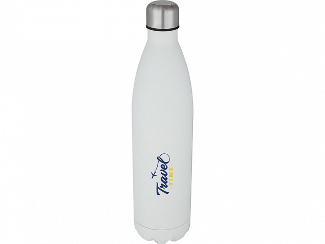 Cove, бутылка из нержавеющей стали объемом 1 л с вакуумной изоляцией, белый с логотипом в Нефтекамске заказать по выгодной цене в кибермаркете AvroraStore