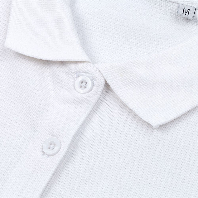 Рубашка поло мужская PHOENIX MEN, белая с логотипом в Нефтекамске заказать по выгодной цене в кибермаркете AvroraStore