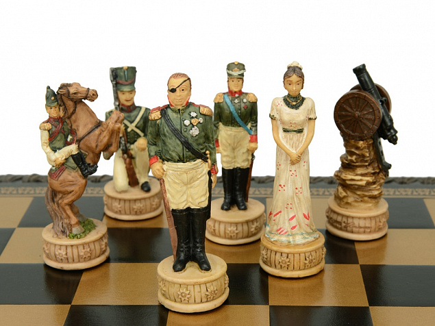 Шахматы Бородино с логотипом в Нефтекамске заказать по выгодной цене в кибермаркете AvroraStore