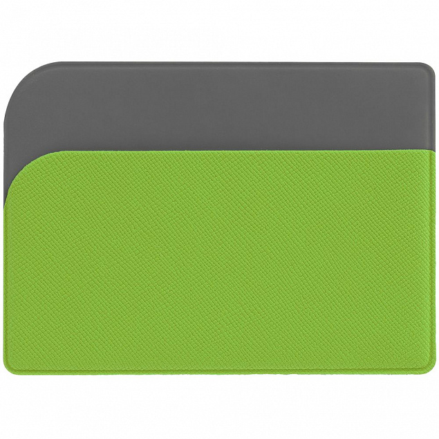 Чехол для карточек Dual, зеленый с логотипом в Нефтекамске заказать по выгодной цене в кибермаркете AvroraStore
