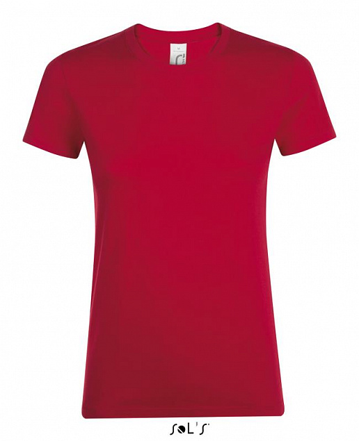 Фуфайка (футболка) REGENT женская,Красный L с логотипом в Нефтекамске заказать по выгодной цене в кибермаркете AvroraStore