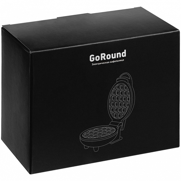 Электрическая вафельница GoRound, белая с логотипом в Нефтекамске заказать по выгодной цене в кибермаркете AvroraStore