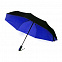 Автоматический противоштормовой складной зонт Sherp - Синий HH с логотипом в Нефтекамске заказать по выгодной цене в кибермаркете AvroraStore