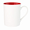 Керамическая кружка Astra, 380 ml, белый/красный с логотипом в Нефтекамске заказать по выгодной цене в кибермаркете AvroraStore