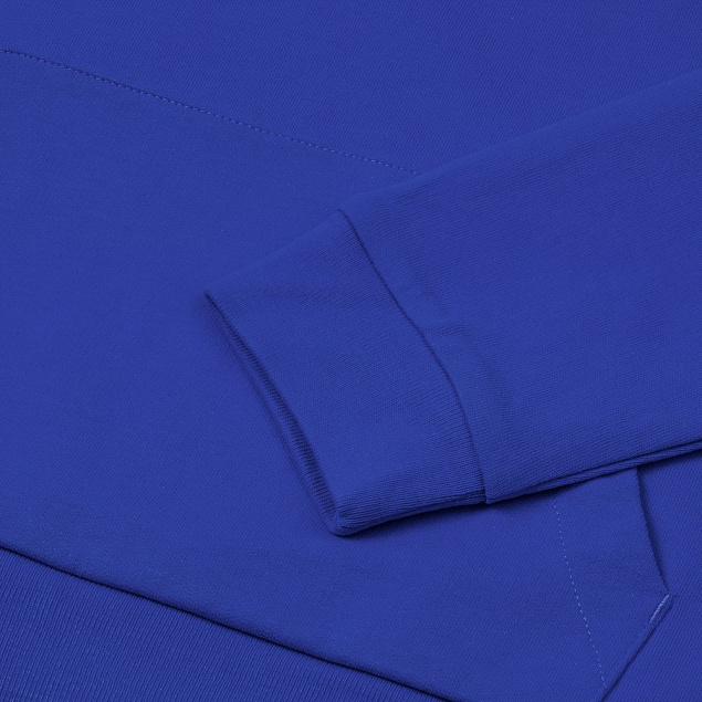 Толстовка с капюшоном на молнии Unit Siverga, ярко-синяя с логотипом в Нефтекамске заказать по выгодной цене в кибермаркете AvroraStore