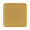 Квадратный шильдик на резинку Epoxi, матовый золотистый с логотипом в Нефтекамске заказать по выгодной цене в кибермаркете AvroraStore
