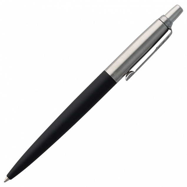 Ручка шариковая Parker Jotter Core K63, черный с серебристым с логотипом в Нефтекамске заказать по выгодной цене в кибермаркете AvroraStore
