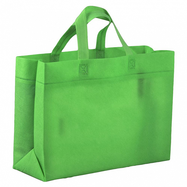 Сумка для покупок Span 3D, зеленая с логотипом в Нефтекамске заказать по выгодной цене в кибермаркете AvroraStore