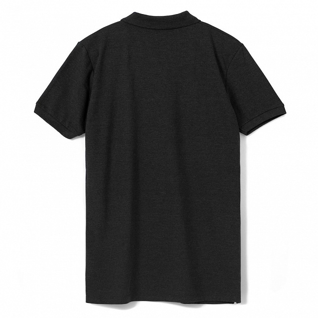 Рубашка поло мужская PHOENIX MEN, черная с логотипом в Нефтекамске заказать по выгодной цене в кибермаркете AvroraStore