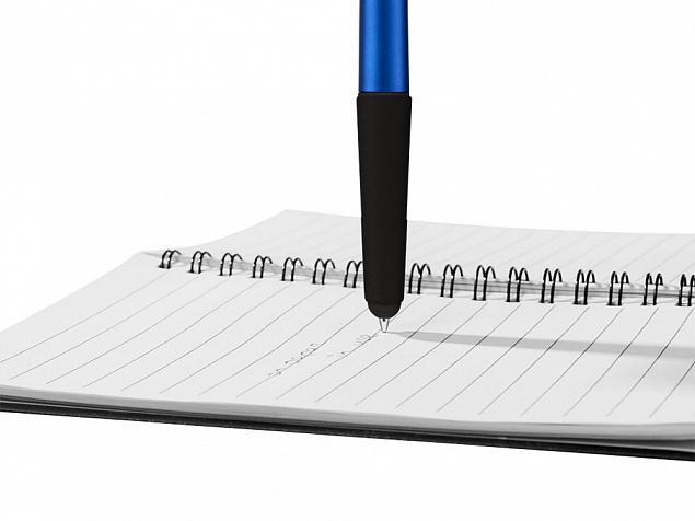 Ручка - стилус Gumi, синий, черные чернила с логотипом в Нефтекамске заказать по выгодной цене в кибермаркете AvroraStore