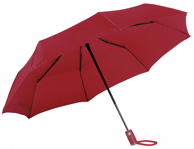 Автоматический ветрозащитный карманный зонт ORIANA, темно-красный с логотипом в Нефтекамске заказать по выгодной цене в кибермаркете AvroraStore