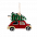 Ёлочная игрушка Машинка (красный) с логотипом в Нефтекамске заказать по выгодной цене в кибермаркете AvroraStore