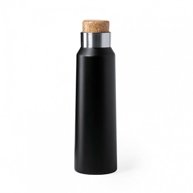 Бутылка для воды ANUKIN, черный, 770 мл, нержавеющая сталь с логотипом в Нефтекамске заказать по выгодной цене в кибермаркете AvroraStore