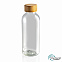 Бутылка для воды из rPET (стандарт GRS) с крышкой из бамбука FSC® с логотипом в Нефтекамске заказать по выгодной цене в кибермаркете AvroraStore