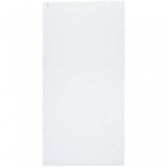 Полотенце New Wave, большое, белое с логотипом в Нефтекамске заказать по выгодной цене в кибермаркете AvroraStore