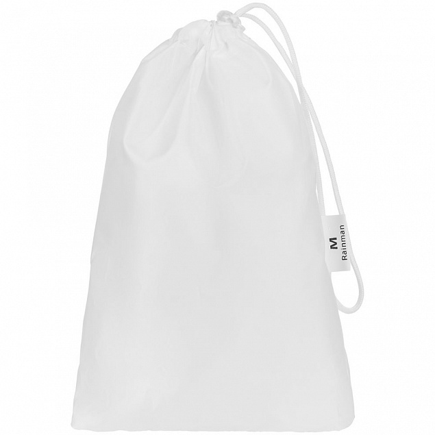Дождевик Rainman Zip Pockets, белый с логотипом в Нефтекамске заказать по выгодной цене в кибермаркете AvroraStore