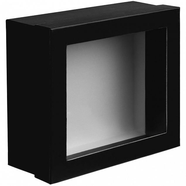 Коробка Teaser с окошком, черная с логотипом в Нефтекамске заказать по выгодной цене в кибермаркете AvroraStore