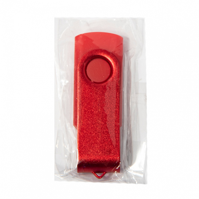 USB flash-карта DOT (16Гб), красный, 5,8х2х1,1см, пластик, металл с логотипом в Нефтекамске заказать по выгодной цене в кибермаркете AvroraStore