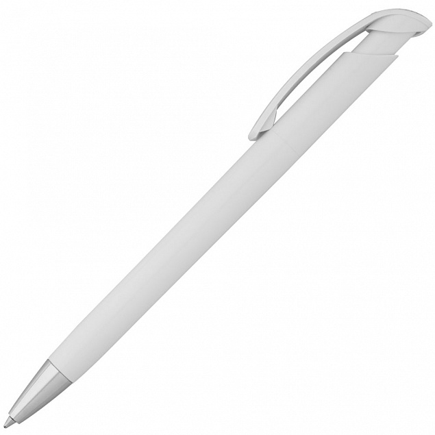 Ручка шариковая Bonita, белая с логотипом в Нефтекамске заказать по выгодной цене в кибермаркете AvroraStore