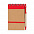 Блокнот LIEN, КРАСНЫЙ с логотипом в Нефтекамске заказать по выгодной цене в кибермаркете AvroraStore