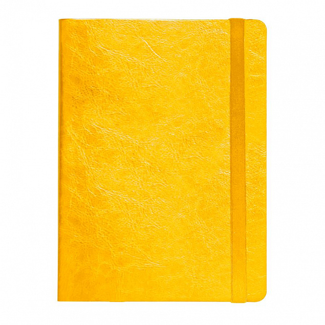 Ежедневник недатированный Boomer, А5,  желтый, кремовый блок, без обреза с логотипом в Нефтекамске заказать по выгодной цене в кибермаркете AvroraStore