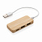 USB-хаб Bamboo с Type-C с логотипом в Нефтекамске заказать по выгодной цене в кибермаркете AvroraStore