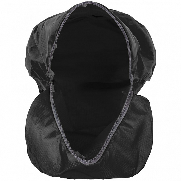 Складной рюкзак Barcelona, черный с логотипом в Нефтекамске заказать по выгодной цене в кибермаркете AvroraStore