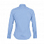 Рубашка женская с длинным рукавом Eden 140 голубая с логотипом в Нефтекамске заказать по выгодной цене в кибермаркете AvroraStore