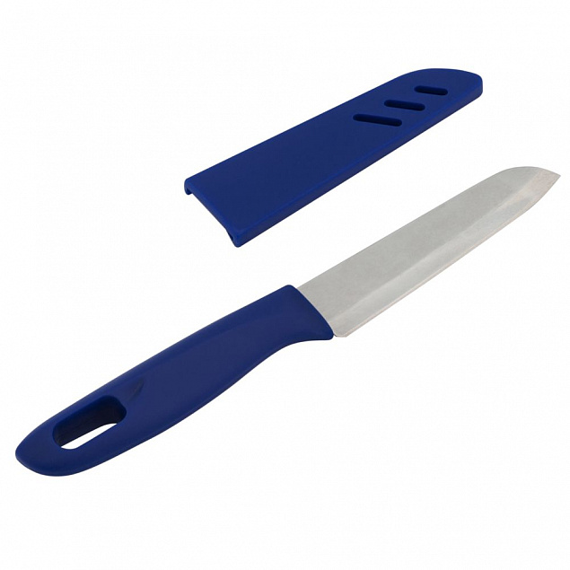 Нож кухонный Aztec, синий с логотипом в Нефтекамске заказать по выгодной цене в кибермаркете AvroraStore