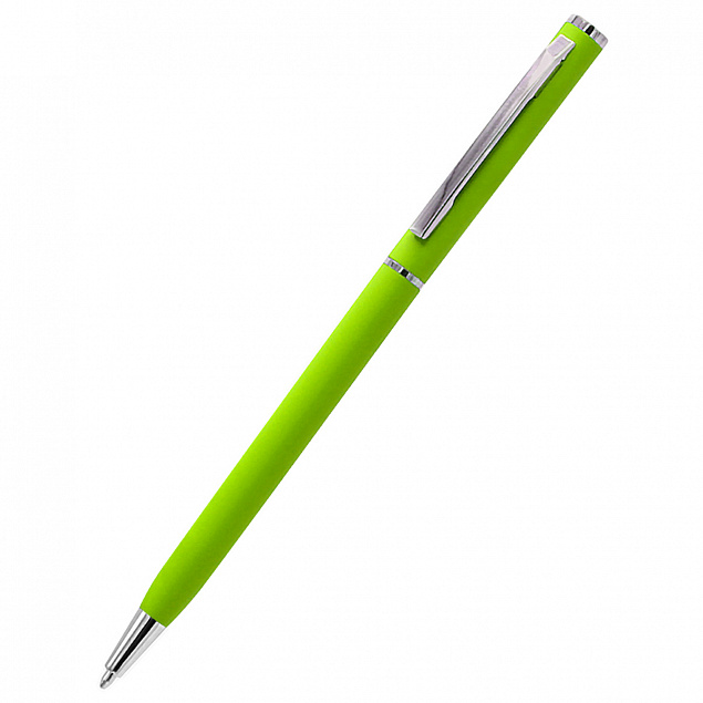 Ручка шариковая металлическая Tinny Soft - Зеленый FF с логотипом в Нефтекамске заказать по выгодной цене в кибермаркете AvroraStore