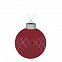Елочный шар King, 8 см, красный с логотипом в Нефтекамске заказать по выгодной цене в кибермаркете AvroraStore