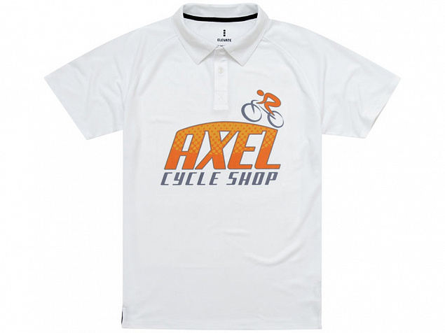 Рубашка поло Ottawa мужская, белый с логотипом в Нефтекамске заказать по выгодной цене в кибермаркете AvroraStore