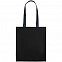 Холщовая сумка BrighTone, черная с темно-синими ручками с логотипом в Нефтекамске заказать по выгодной цене в кибермаркете AvroraStore