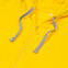 Толстовка на молнии с капюшоном Unit Siverga, желтая с логотипом в Нефтекамске заказать по выгодной цене в кибермаркете AvroraStore