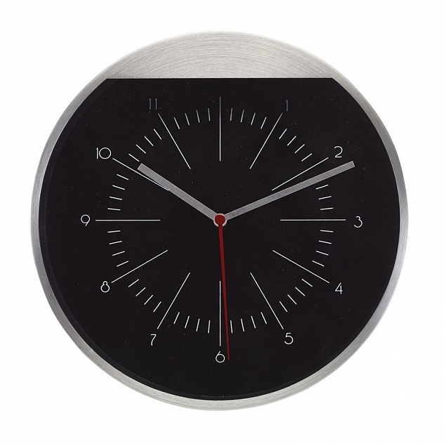 Настенные часы ROUNDABOUT, серебряный с логотипом в Нефтекамске заказать по выгодной цене в кибермаркете AvroraStore