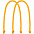 Ручки Corda для пакета L, коричневые с логотипом в Нефтекамске заказать по выгодной цене в кибермаркете AvroraStore