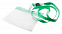 Чехол для бейджа с ланьярдом,зеленый с логотипом в Нефтекамске заказать по выгодной цене в кибермаркете AvroraStore