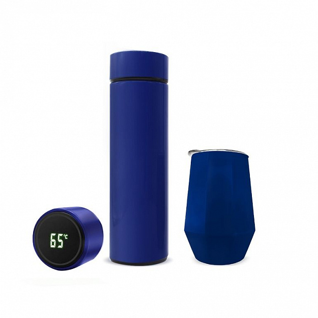 Набор Hot Box E grey (синий) с логотипом в Нефтекамске заказать по выгодной цене в кибермаркете AvroraStore