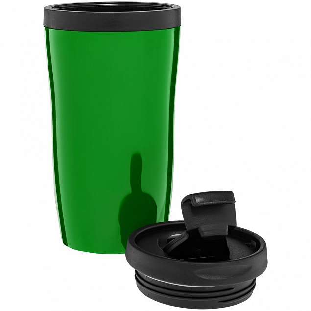 Термостакан Sagga, зеленый с логотипом в Нефтекамске заказать по выгодной цене в кибермаркете AvroraStore