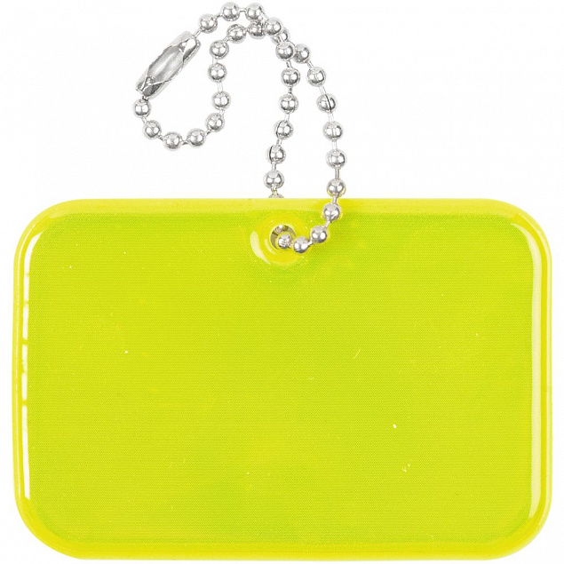 Светоотражатель Spare Care, прямоугольник, желтый неон с логотипом в Нефтекамске заказать по выгодной цене в кибермаркете AvroraStore