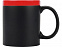Кружка с покрытием для рисования мелом Да Винчи, черный/красный с логотипом в Нефтекамске заказать по выгодной цене в кибермаркете AvroraStore