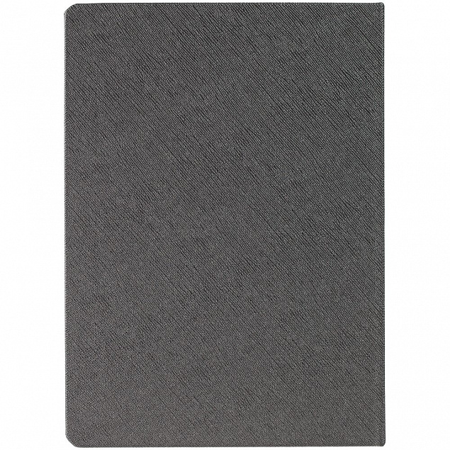 Ежедневник Saffian, недатированный, серый с логотипом в Нефтекамске заказать по выгодной цене в кибермаркете AvroraStore