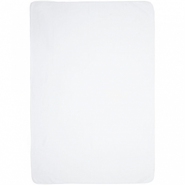 Флисовый плед Warm&Peace, белый с логотипом в Нефтекамске заказать по выгодной цене в кибермаркете AvroraStore